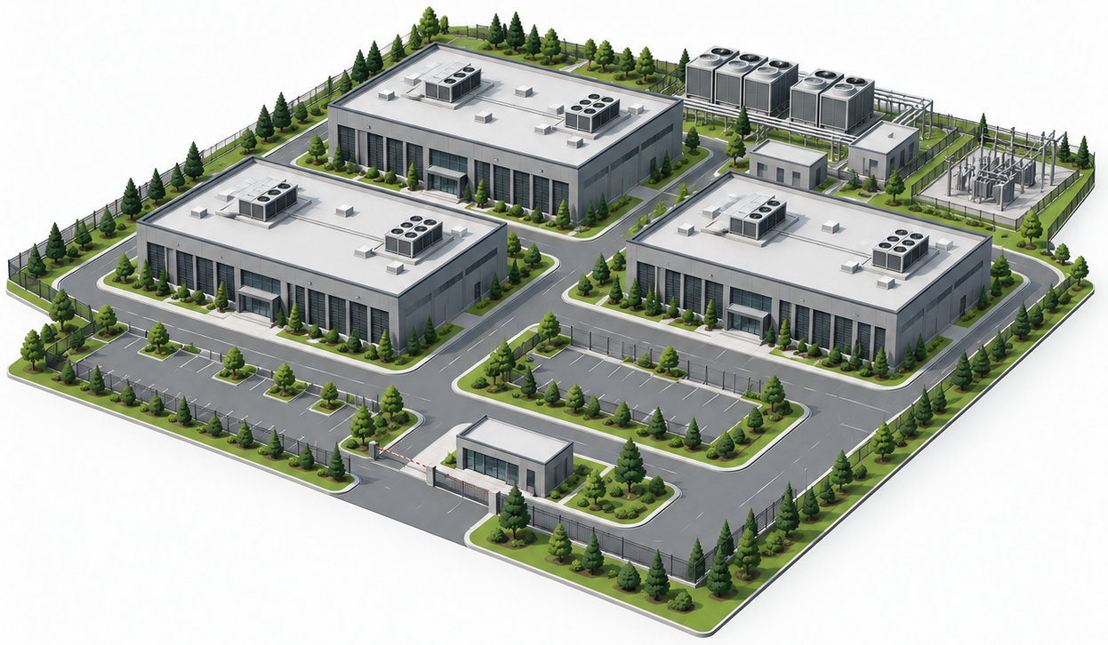 Full data center campus